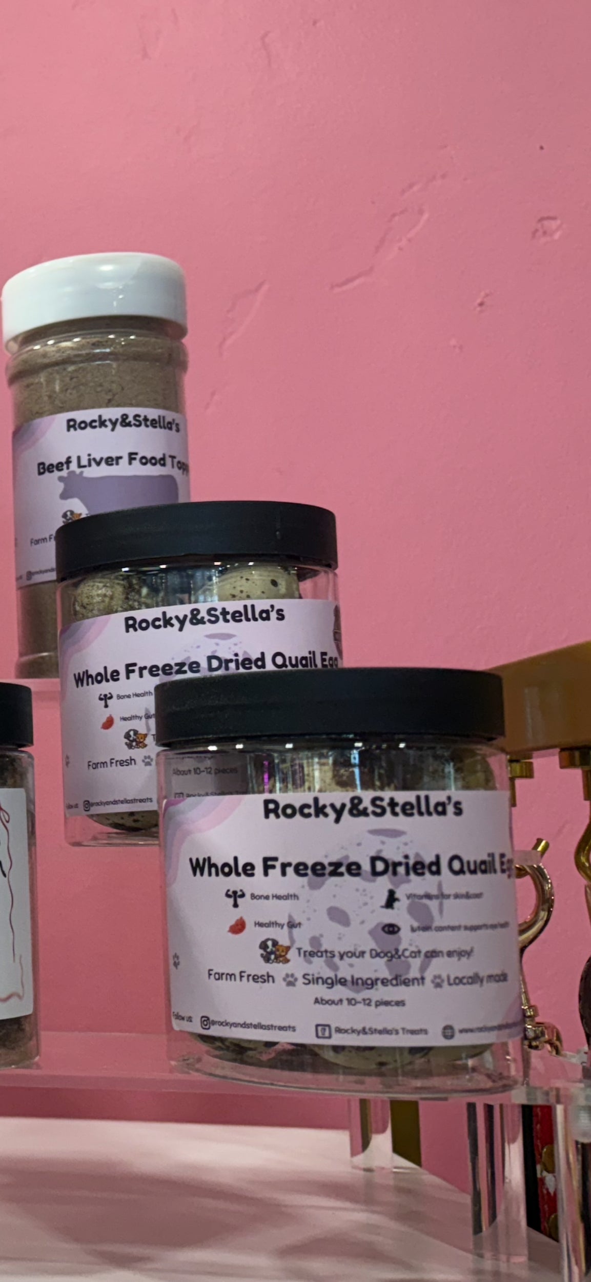 Freeze dried quail eggs